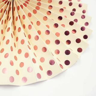 PAPERFAN PATTERN GOLD  ROSE  GOLD  KIPAS KERTAS DEKORASI  