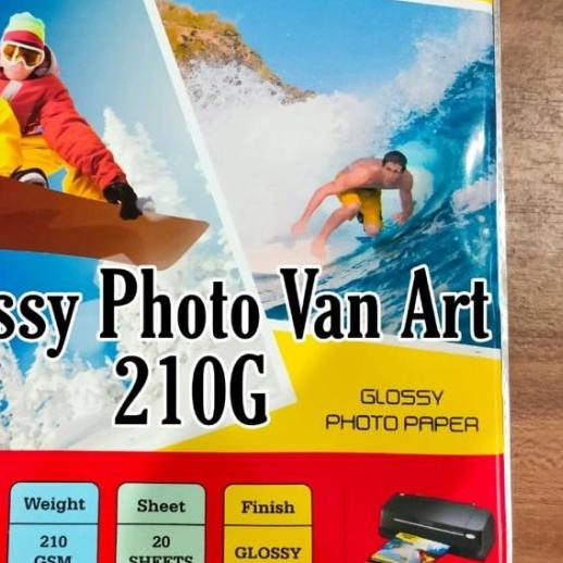 

❃ Glossy photo paper,kertas foto glossy,ink jet( HARGA 1 pak isi 20 lbr) ☁