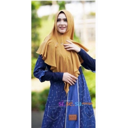 SALE Khimar Sonya Casual Caramel Yellow by Sisesa