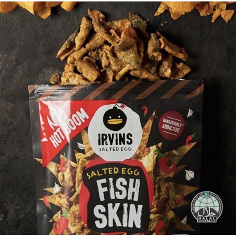 

[HOT BOOM] IRVINS Salted Egg Fish Skin Spicy (95 gr)