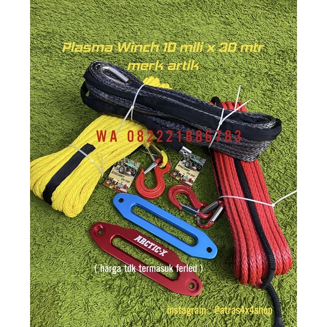 plasma arctic-x 10mm x 30 meter winch runva turtle 4winch warn jimny taft rocky vitara sling