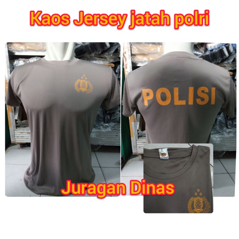 Kaos jatah polri bahan Jersey (slim fit) original asli sisa pembagian terbaru