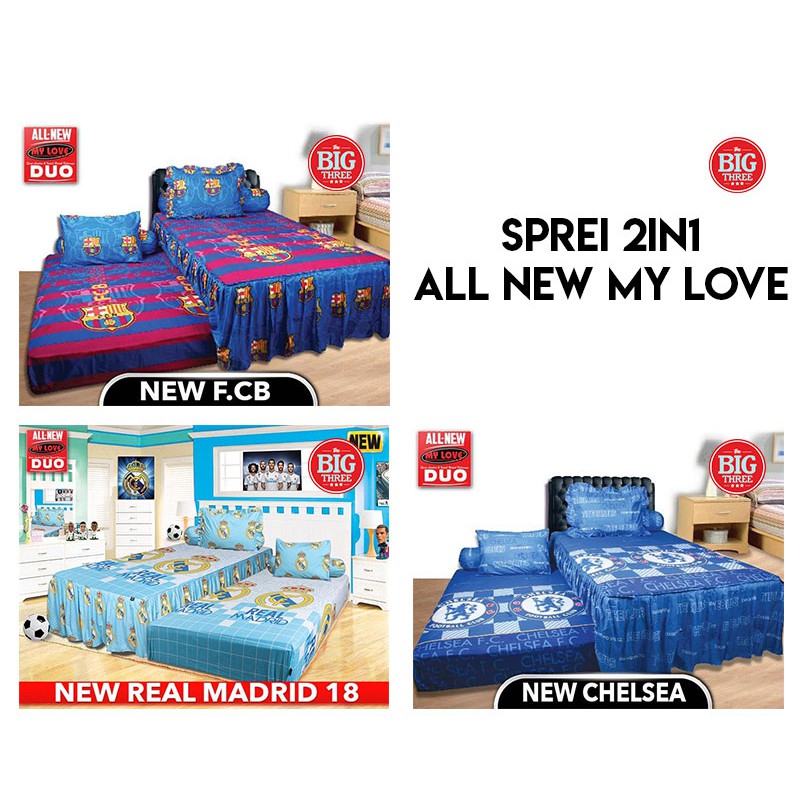 Sprei ALL NEW MY LOVE 2in1 DUO 120x200 Tinggi 30 Whale Never Mute Me Cross The Street Tikus Dino Cat Leaf Single 120 T30 SP SORONG