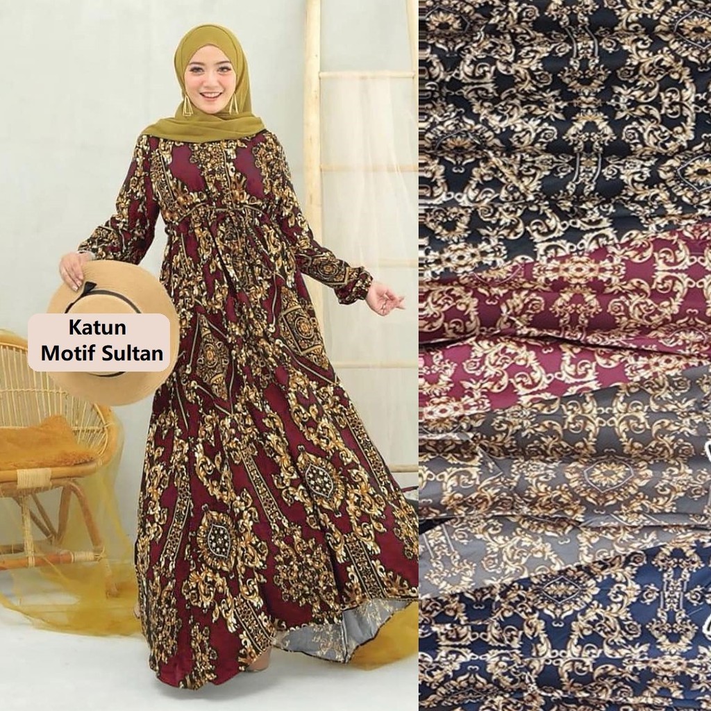 Gamis Katun Busui / Baju Gamis Motif Resleting Jepang / Dress Terbaru 2021 Jumbo Dewasa