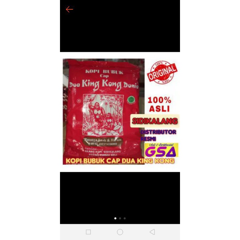 Kopi Sidikalang Cap Kingkong