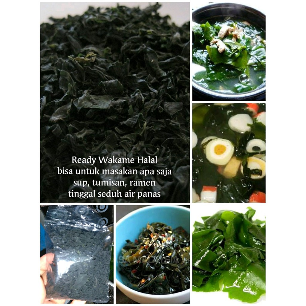 

ORGANIC JAPANESE DRIED WAKAME ( RUMPUT LAUT ) 500 gram