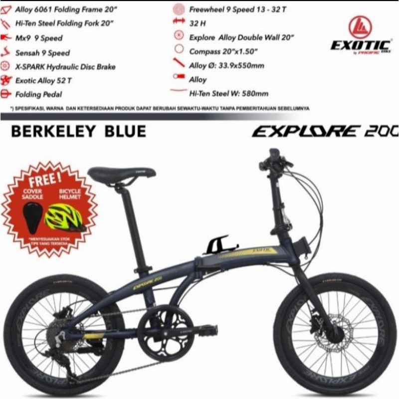 Sepeda Lipat Exotic 2026 Explore 200 20inch