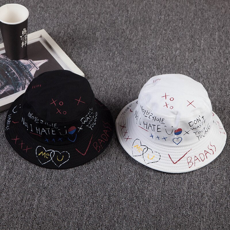 2022 Topi bucket Pria / Wanita Gaya Harajuku Untuk Memancing / travel / outdoor