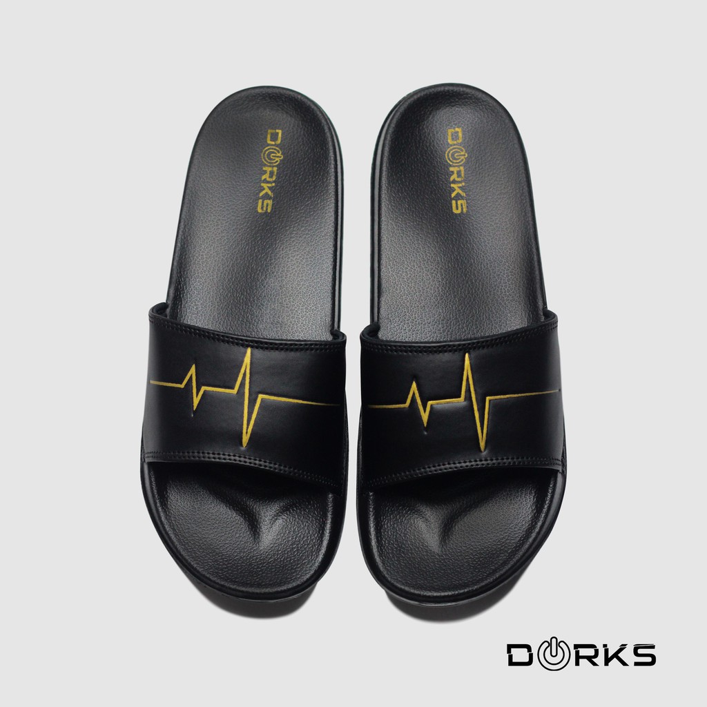 Dorks - Beat Gold | Sandal Slop | Sandal Slide | Sandal Slide Pria |  Sandal Murah | Sandal Original-3