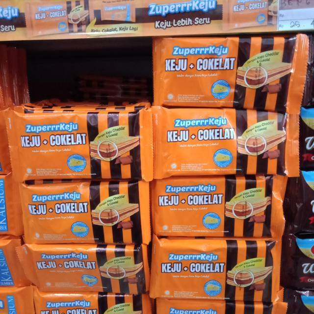 

RETAIL ROMA ZUPERKEJU KEJU + COKLAT 27GR ISI 10BUNGKUS