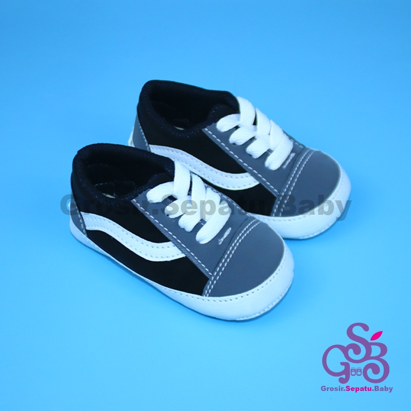 prewalker sepatu bayi laki laki perempuan umur 2 - 14 bulan model Fans Oldskol