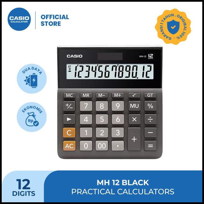 

Casio Calculator Mh-12 Black - 12 Digit