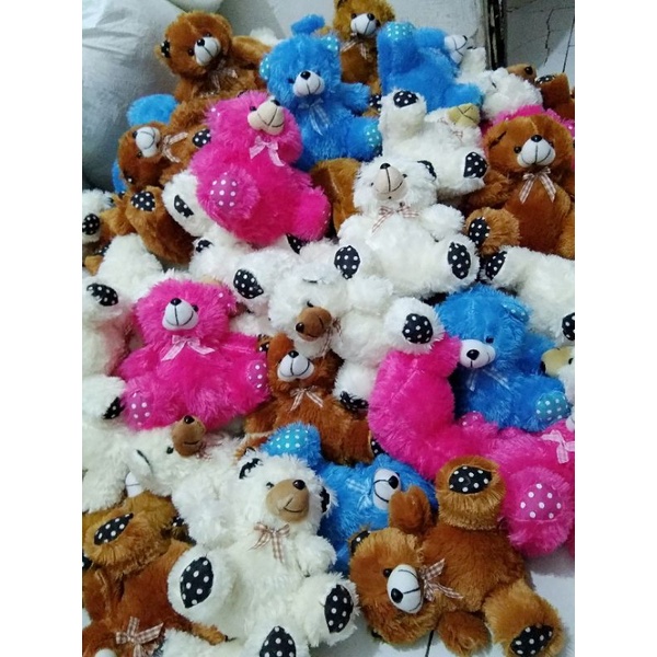 BONEKA BERUANG/ bear duduk / beruang pita 20cm