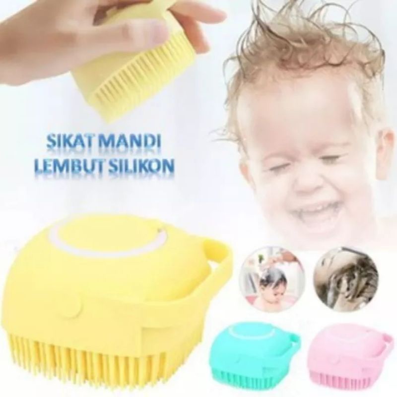 Set Bak Mandi Bayi + Gayung + Sikat Silikon