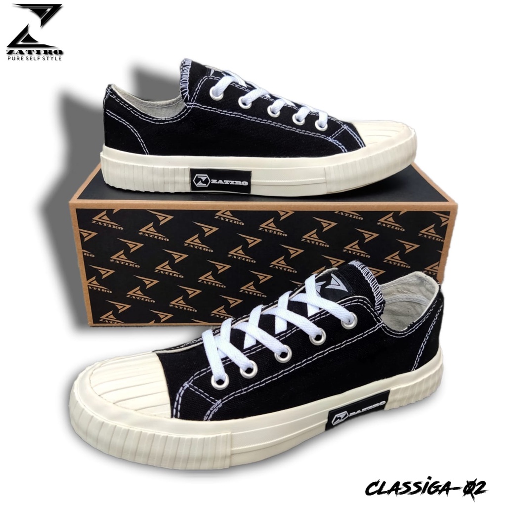 Sepatu Zatiro Anthic low Black Natural Classic Sepatu Zatiro Original 100% Sneakers Casual Ootd Low 