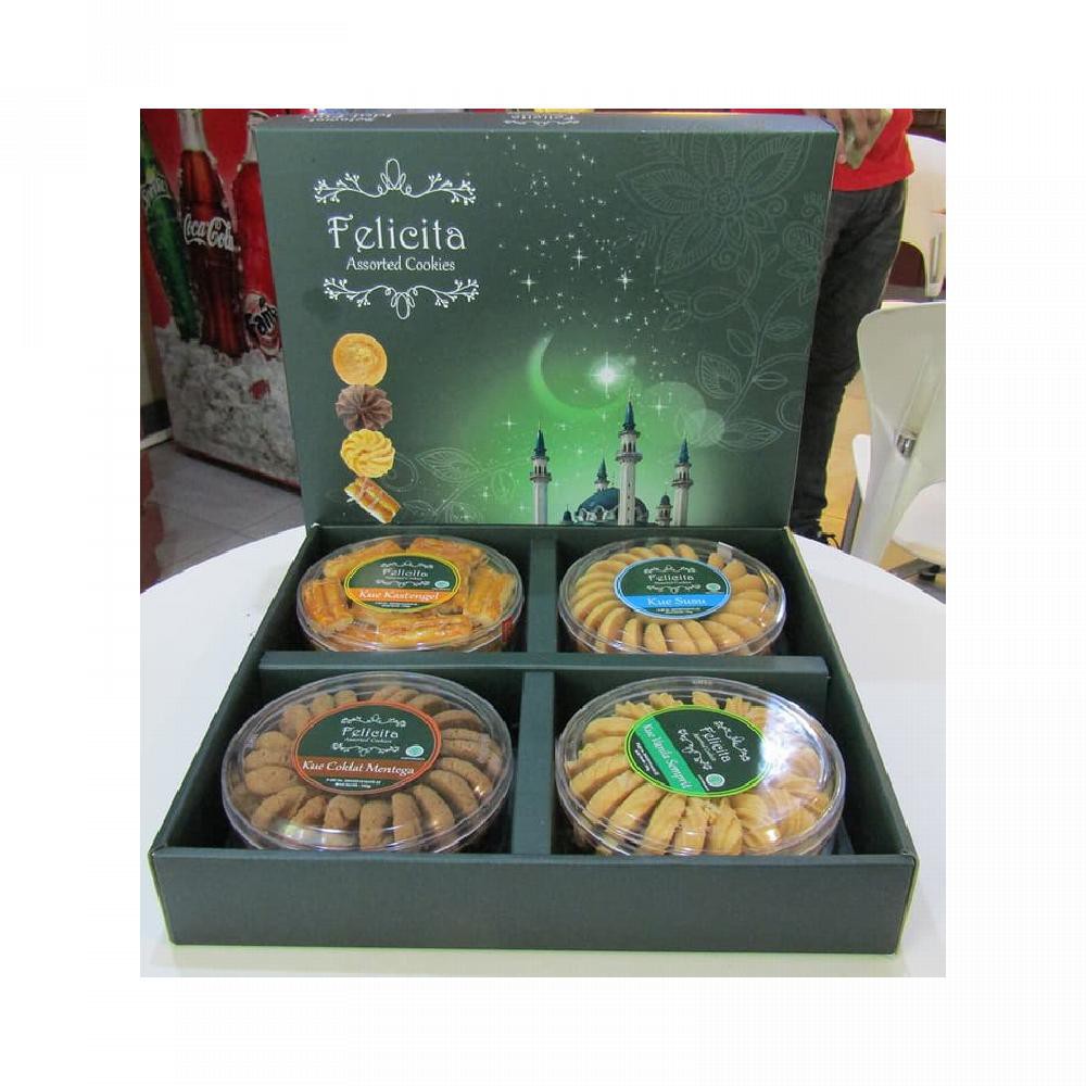 

Parcel Kue Lebaran Kering Felicita 4 Topless Parsel Hampers