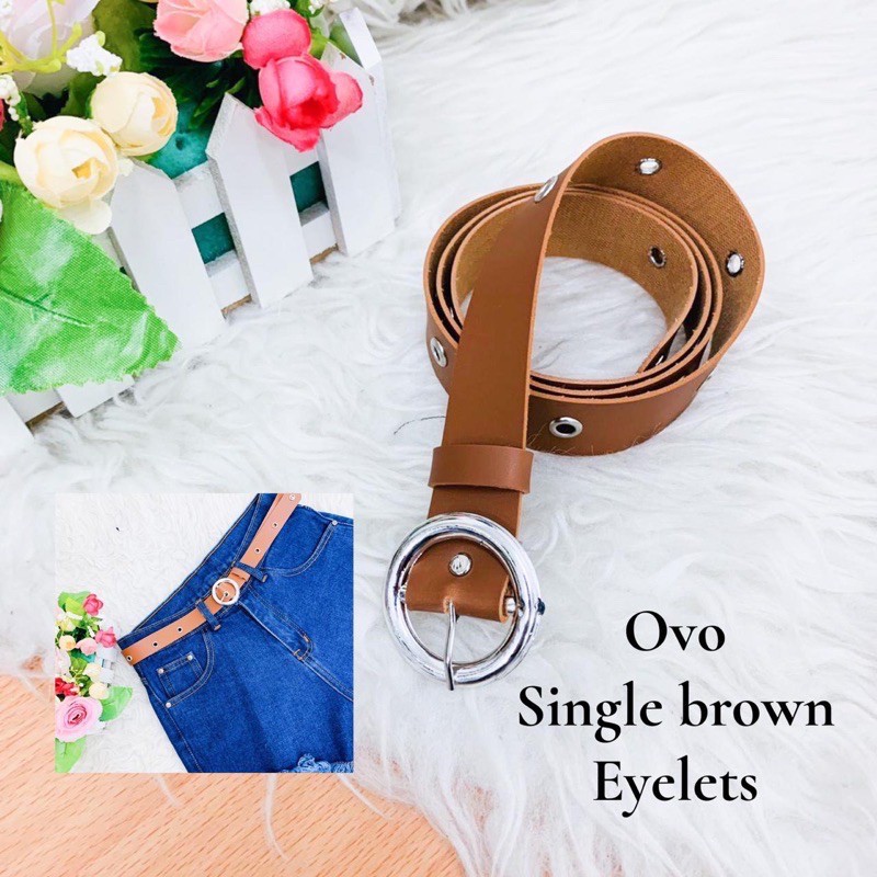 HOPYLOVY -  IKAT PINGGANG WANITA EYELETS STRADY BELT