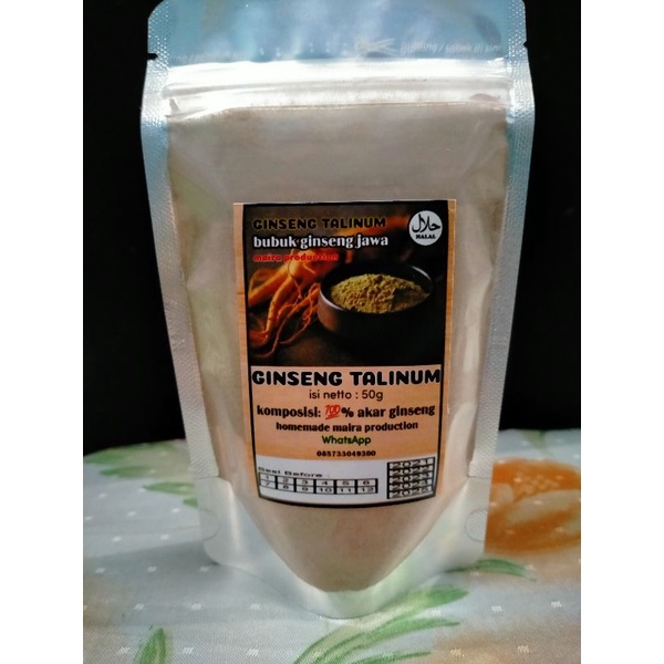 

Bubuk ginseng jawa murni 50 gr