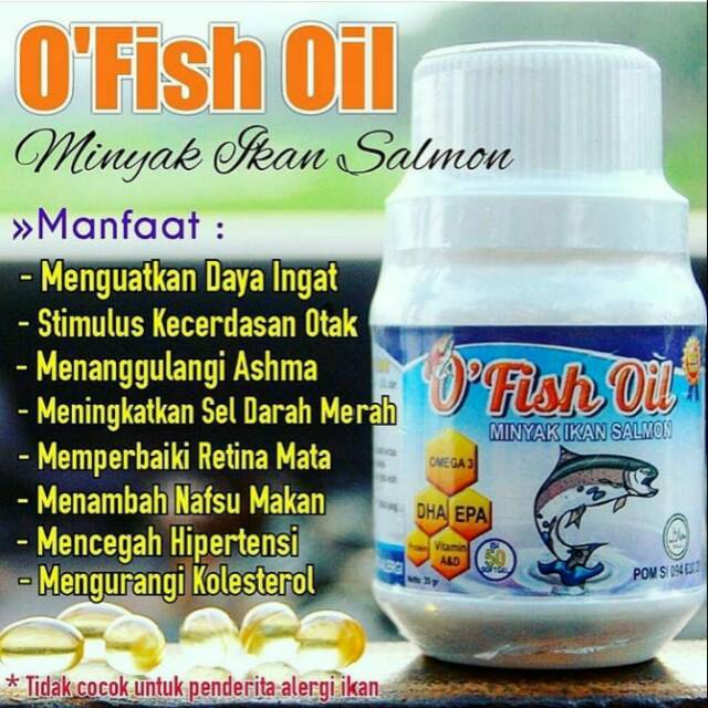 Jual Minyak Ikan Salmon O Fish Oil 100 Original Indonesia Shopee Indonesia