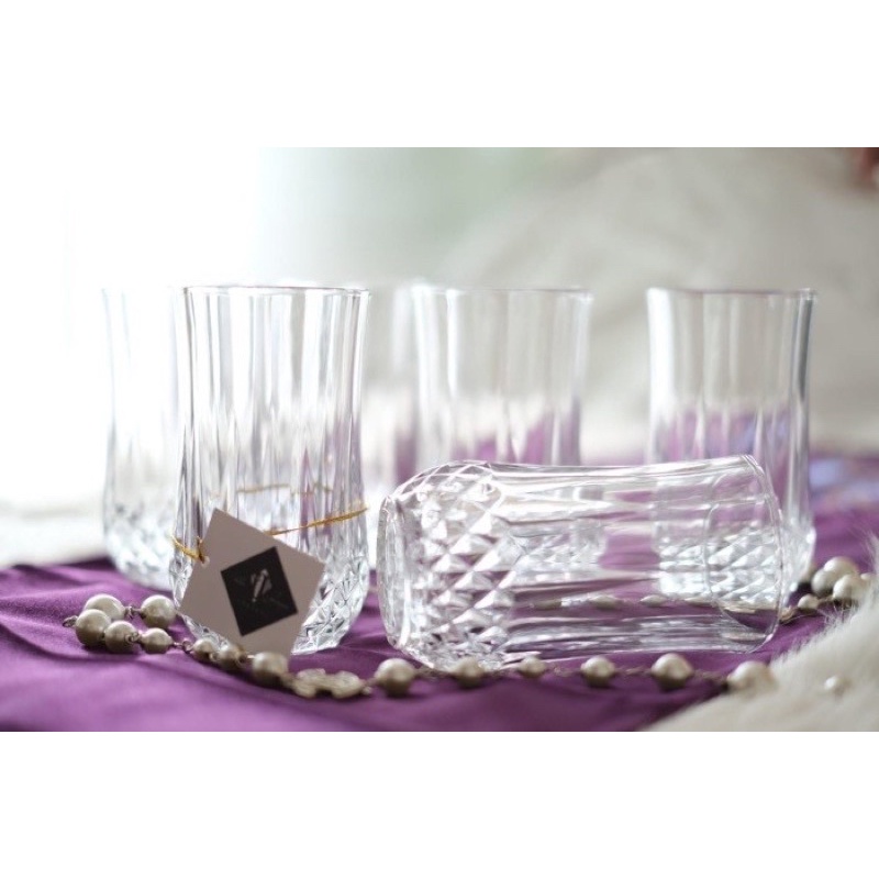 Gelas Kaca / Gelas Kristal 1 set isi 6pcs