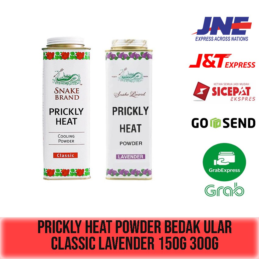 SNAKE BRAND PRICKLY HEAT POWDER / BEDAK ULAR / BEDAK ULER 150gr 300gr