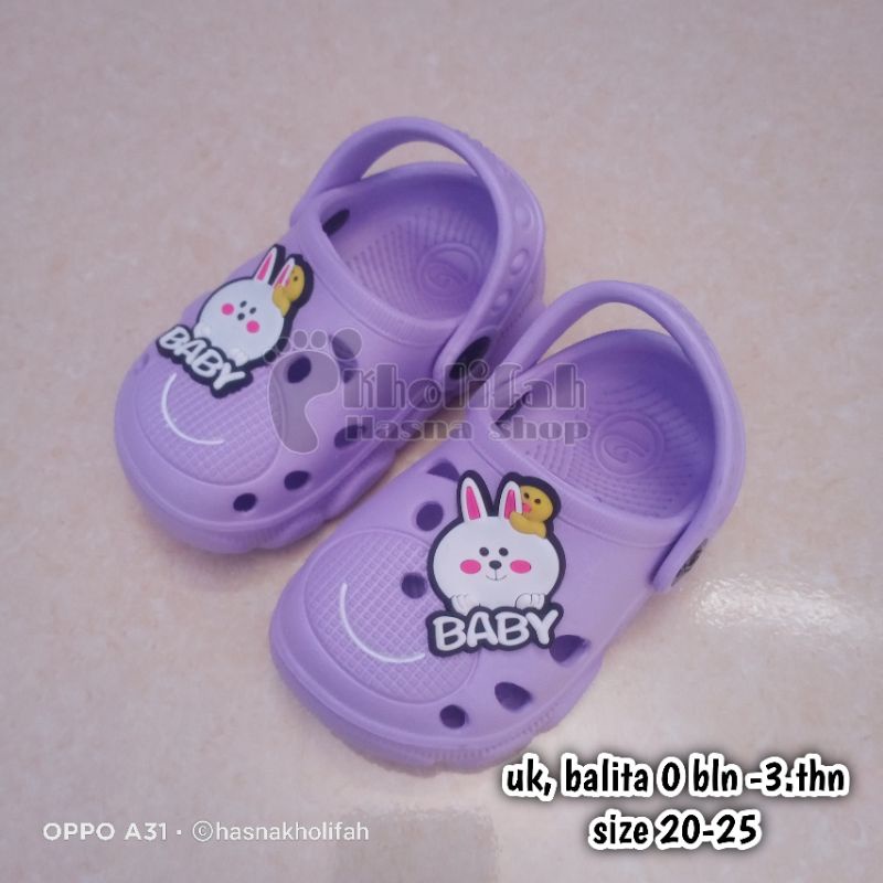 sandal baim anak 8bulan - 3tahun perempuan karakter Animal kelinci lucuuu dulux 355e-k