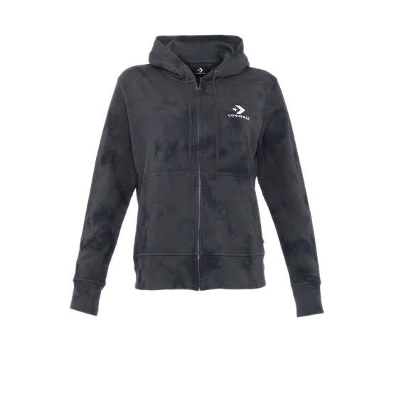 Converse Jacket Star Chev Tie Dye Womens Hoodie Black Original