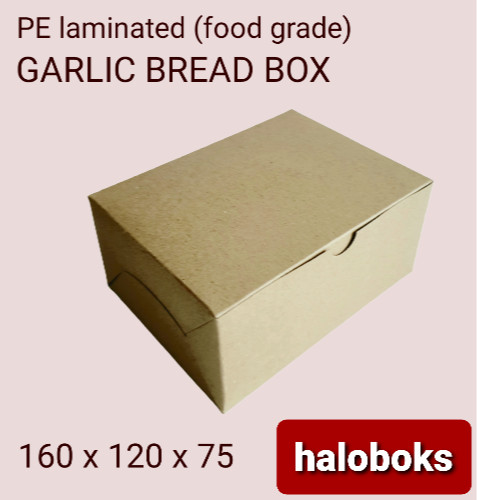 

TERBARU Garlic Bread Box Kraft Paper - Kotak Kemasan Garlic Bread Kertas Kraft