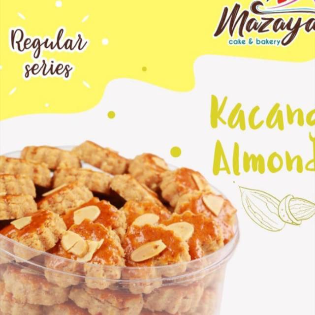 

Mazaya Cookies // Kue kering Kacang Almond Reguler package