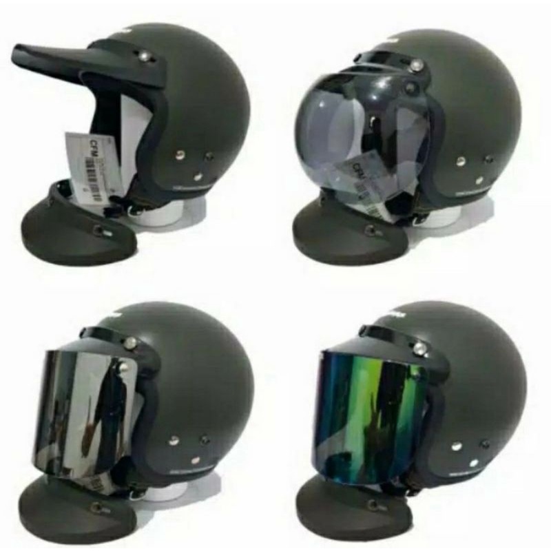 Helm Cargloss Hijau Army Doff