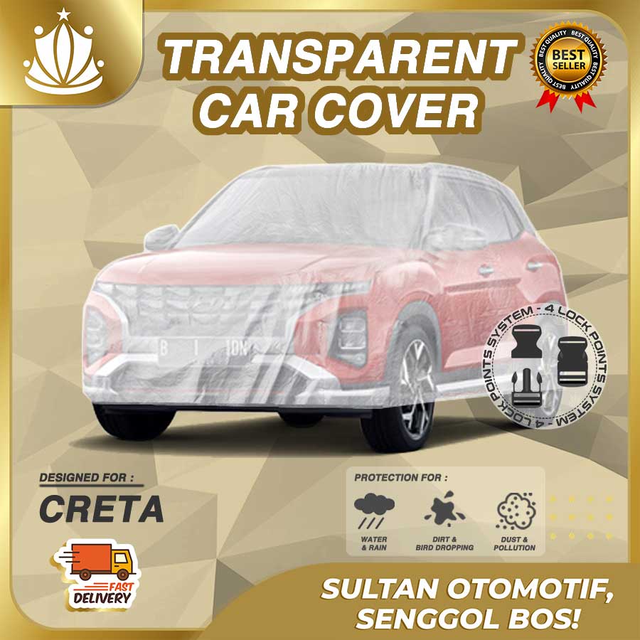 Body Cover Mobil Plastik TEBAL Hyundai Creta WATERPROOF