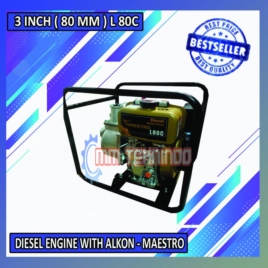 MAESTRO - L80C - 3 INCH - SOLAR - POMPA ALKON - MESIN DIESEL