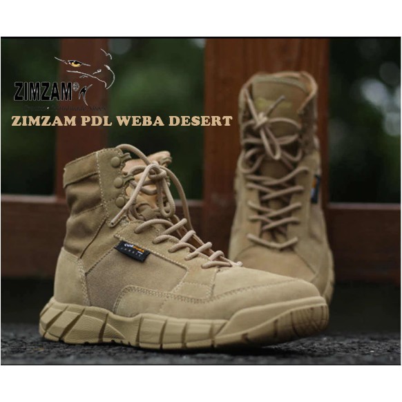 SEPATU GUNUNG SAFETY BOOTS ZIMZAM WEBA VENOM WEBA DESERT WEBA LOW CREAM GURUN