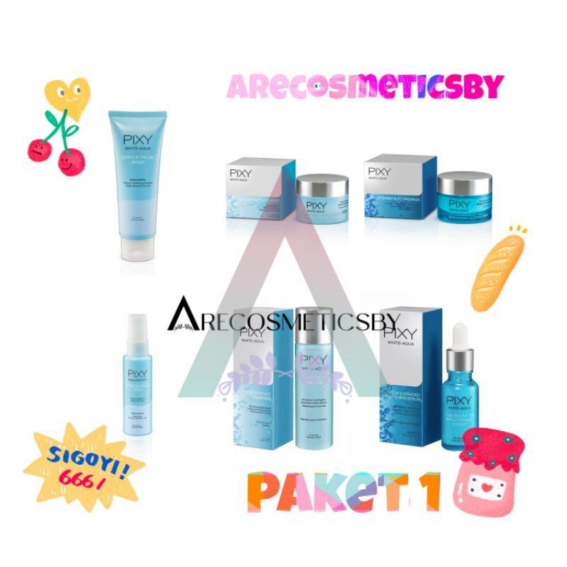 PROMO PAKET 1 PIXY WHITE AQUA