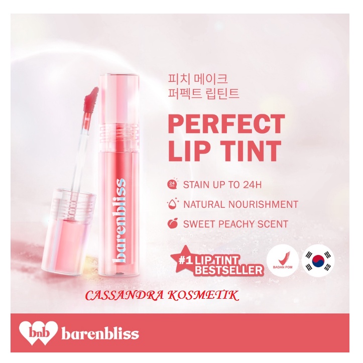 BARENBLISS PEACH MAKES PERFECT LIP TINT - KOREA LIP GLOSS