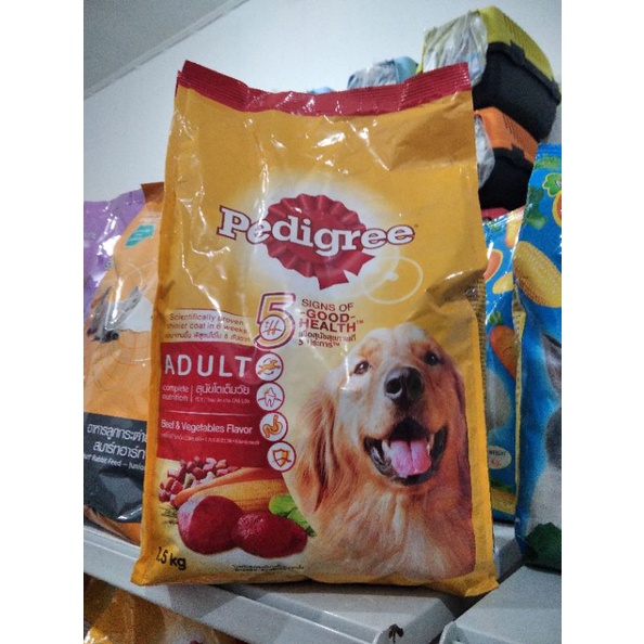 Makanan Anjing Pedigree Beef &amp; Vegetable 1,5kg