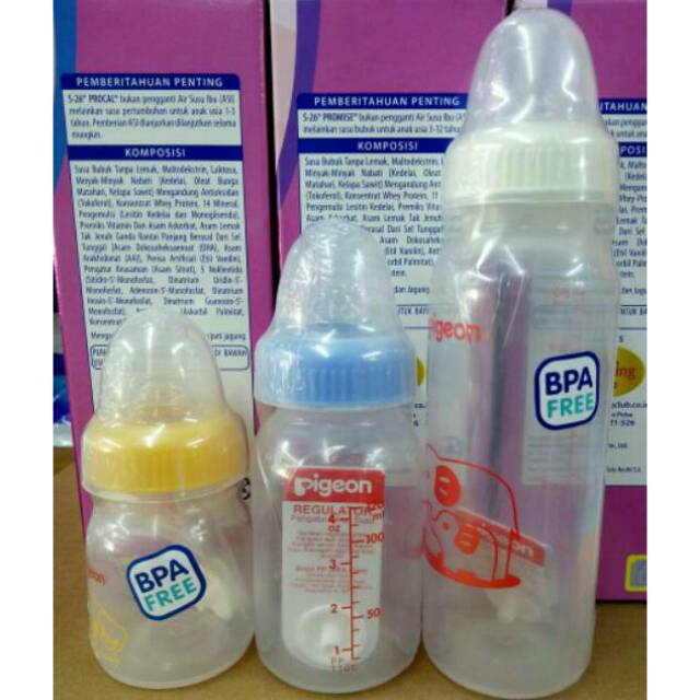 Botol susu Pigeon Anti Sedak &amp; Peristaltic Ulir