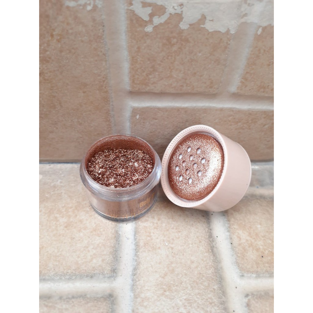 ONLY BEAUTY Highlighter Cair Glitter Shimmer Longlasting POWDER HIGHLIGHT NATURAL GLOW