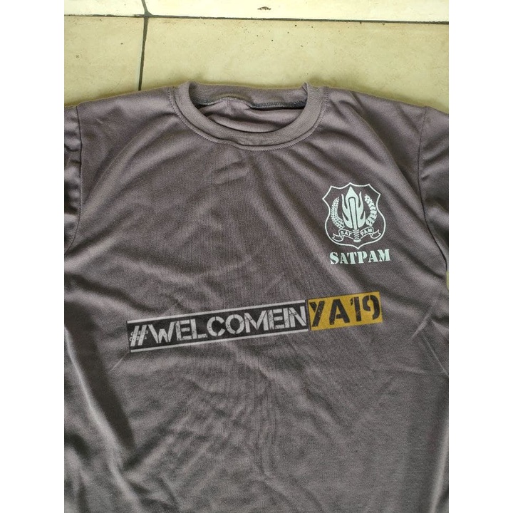 Kaos Pendek Satpam Logo Terbaru / Kaos Oblong Satpam Logo