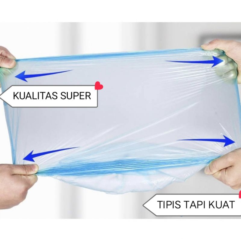 KANTONG PLASTIK SAMPAH MURAH 45 x 50 (plastik poop)