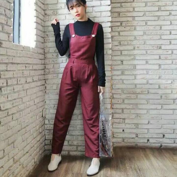 Harga Murah.. JUMPSUIT LENA - JUMPSUIT KOREAN STYLE - JUMPSUIT CASUAL KERJA