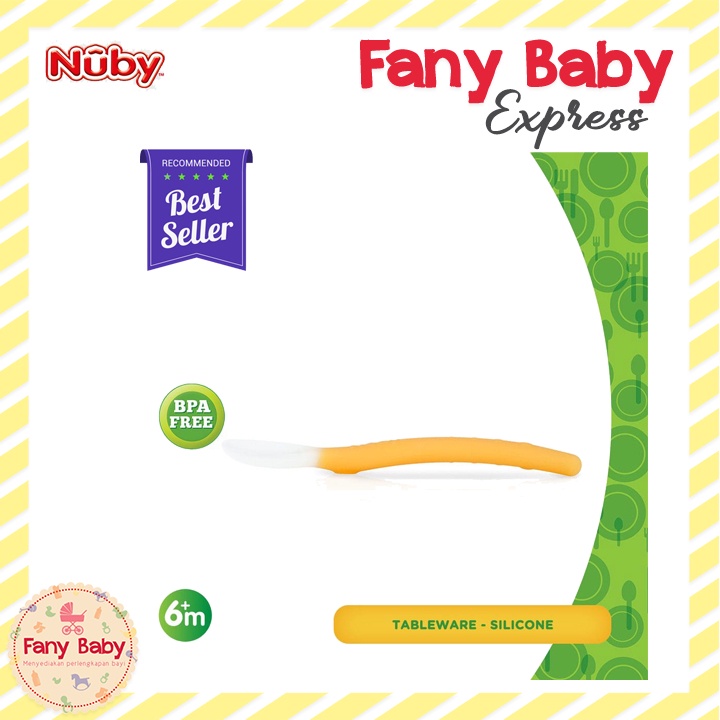 NUBY SILICONE SPOON WITH CASE