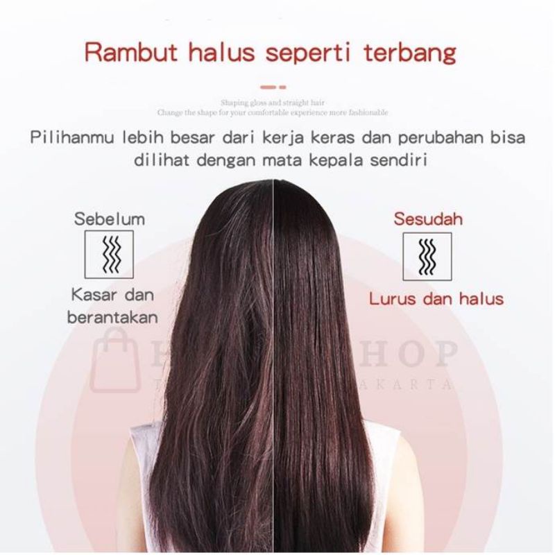 Catokan Rambut  / Catok Sisir Pelurus Rambut New Fast Hair Staightener