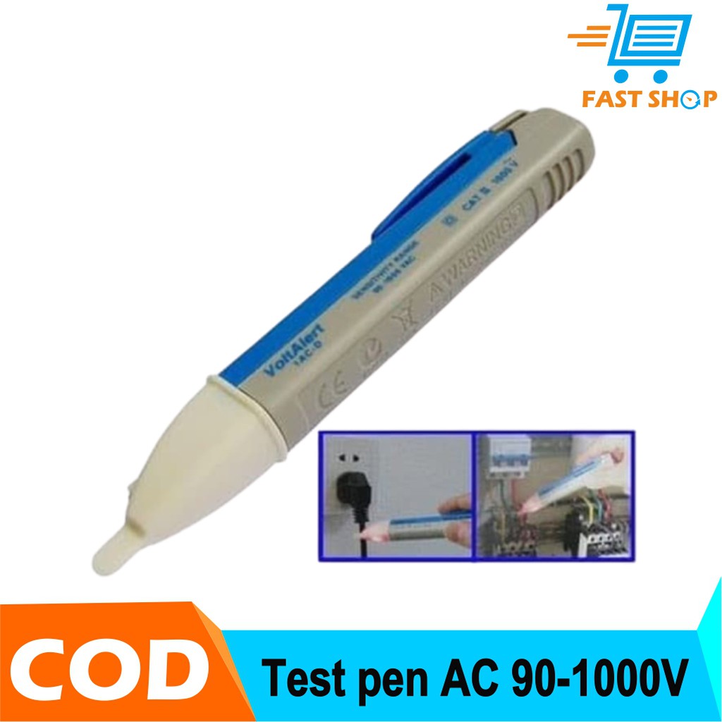 Alat Test Pen Cek Arus AC 90-1000V Kabel Non-contact Voltage Detector