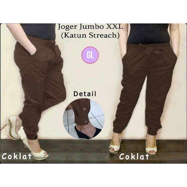 48238/celana jogger/celana bigsize/celana jumbo/jogger wanita/kulot