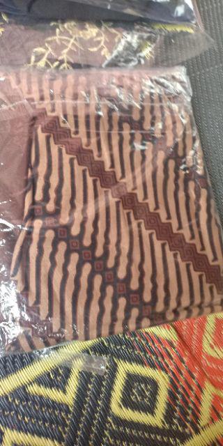 Batik Wanita Motif Lurik Katun Primisima Mix Wollpeace Cokelat High Quality Meisya Rempel
