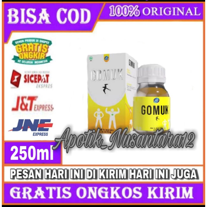 ORGINAL Madu Gemuk Badan II Madu GOMUK 250ml GOMUK ASLI ORIGINAL - MADU PENGGEMUK BADAN - GOMUK MADU
