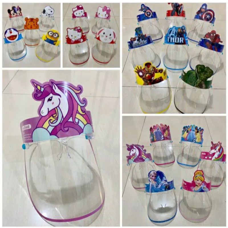 faceshield anak karakter