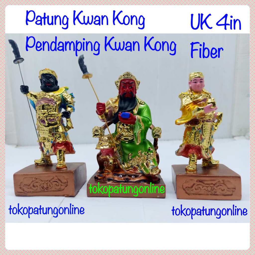 Patung Kwan kong Set Pendamping Fiber 01