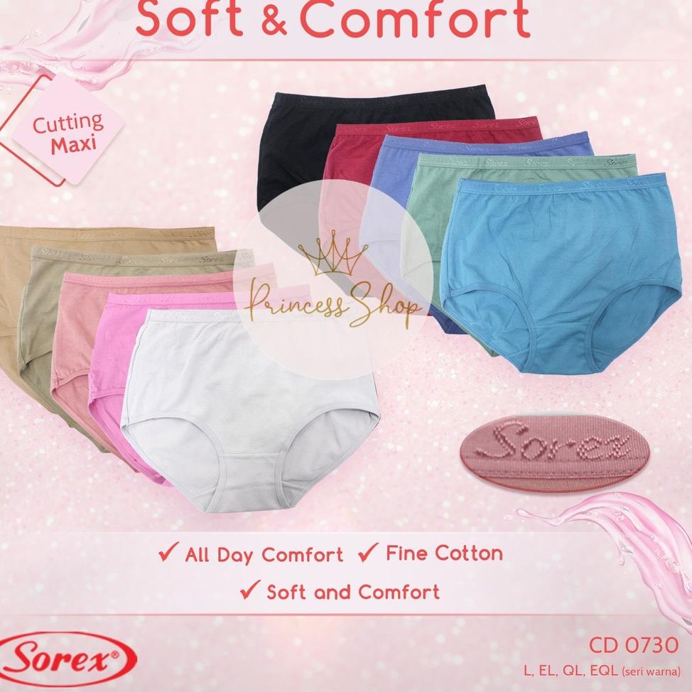 ۝ CD Sorex celana dalam wanita katun |CD Sorex 0730 JUMBO ♗